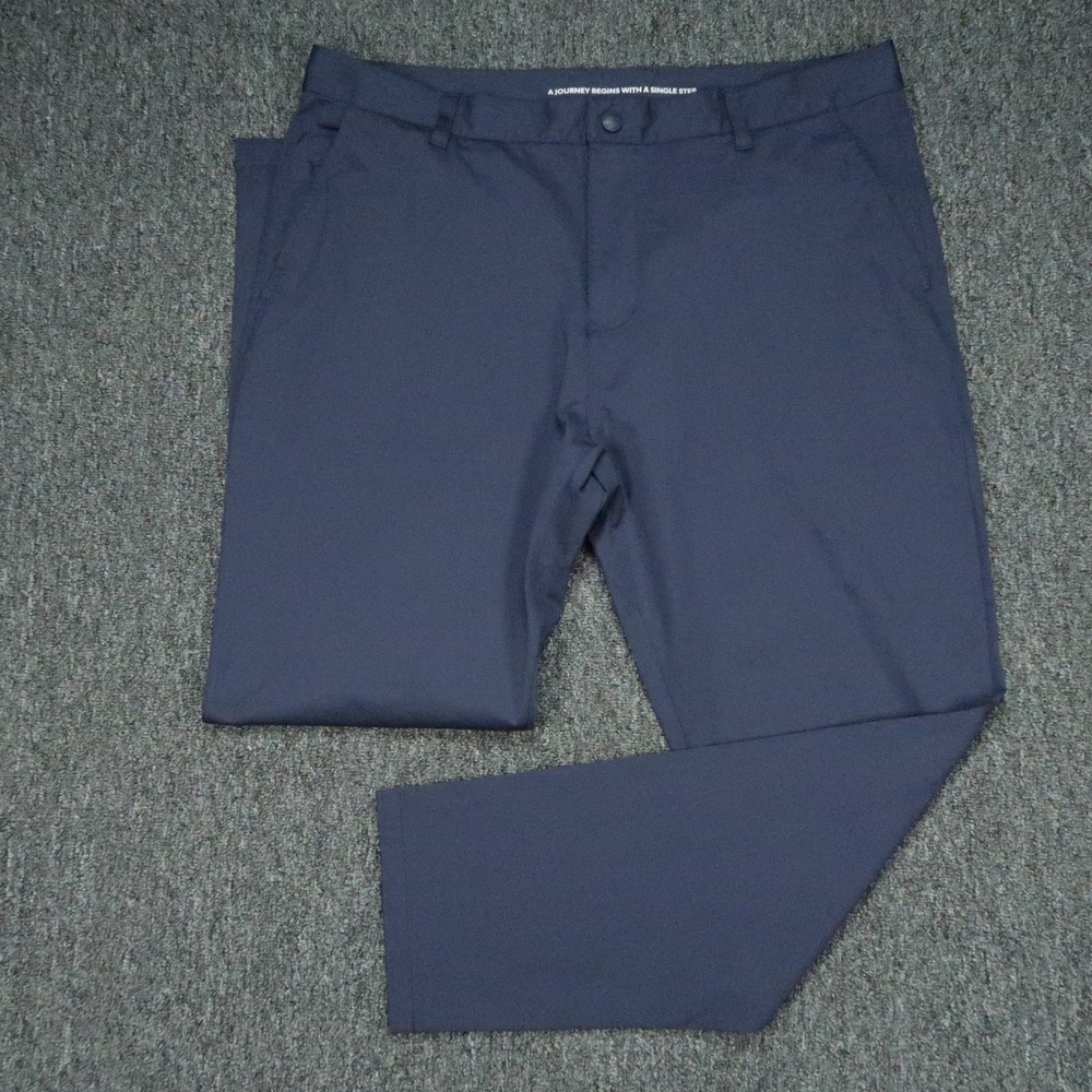 Rhone Pants Mens 38x30 Blue Commuter Slim Stretch Trouser Straight Chino